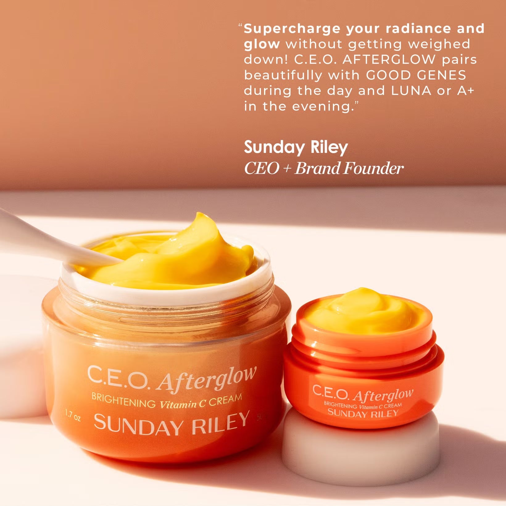 Sunday Riley C.E.O. Afterglow Brightening Vitamin C Gel Cream 15g
