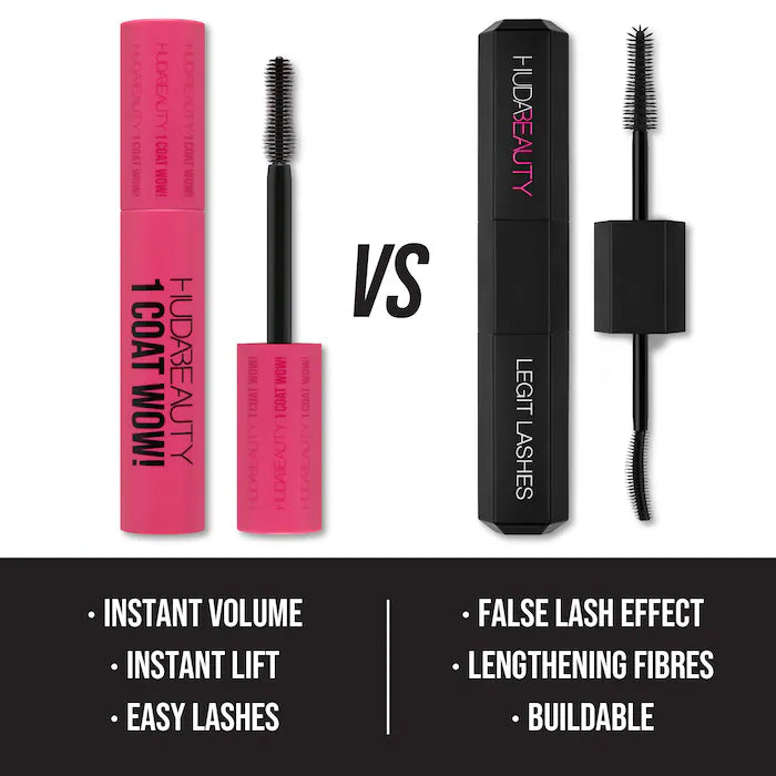 Huda beauty 1Coat WOW! Extra Volumizing and Lifting Mascara