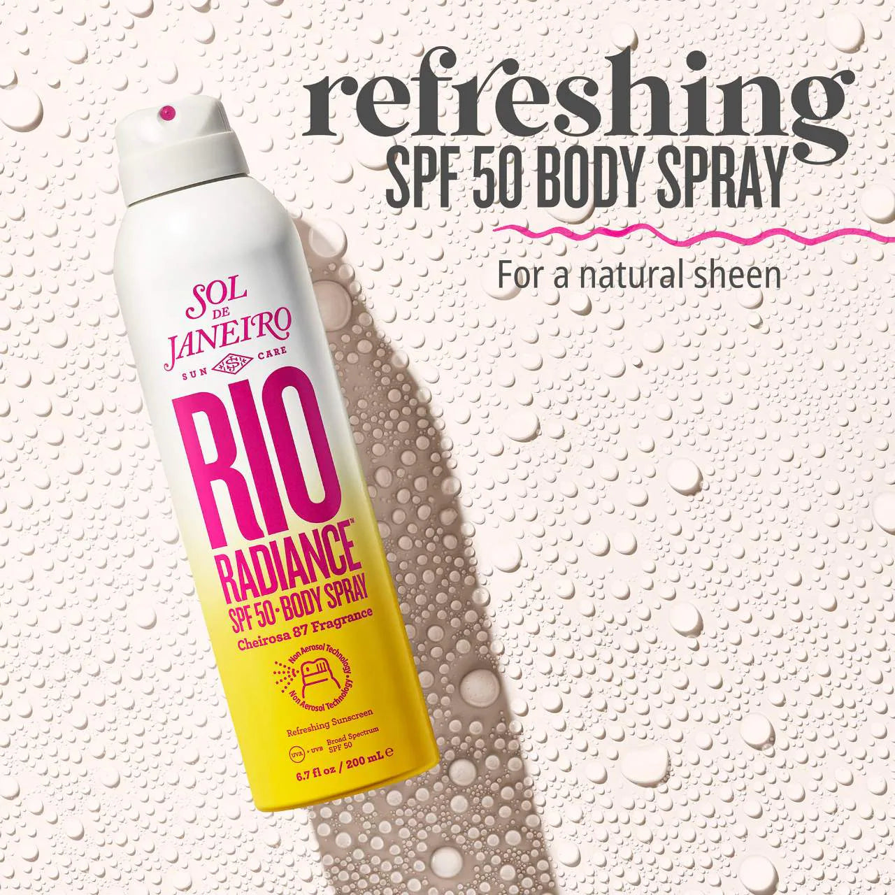 Sol De Janeiro Rio Radiance SPF 50 Body Spray Sunscreen with Niacinamide